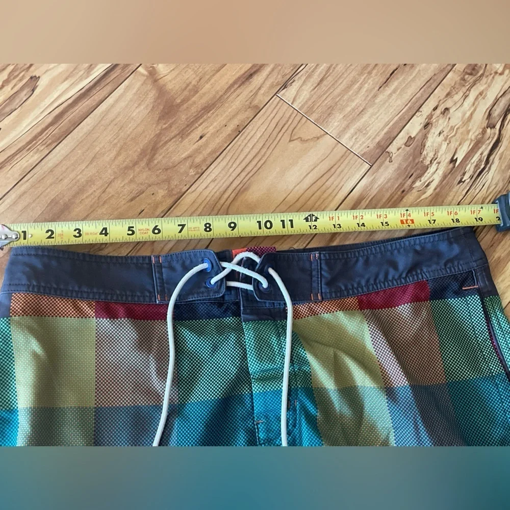 American Eagle Outfitters Colorful Plaid Swim Shorts